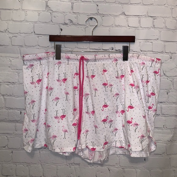 Secret Treasures Pants - Secret Treasures White & Pink Flamingo Shorts size 3X